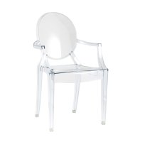 Стул Victoria Ghost с подлокотниками прозрачный