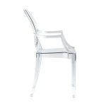 Стул Victoria Ghost с подлокотниками прозрачный