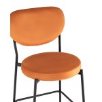 Стул полубарный Барбара NEW велюр терракотовый