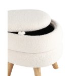 Пуф с ящиком Винни M тедди белый