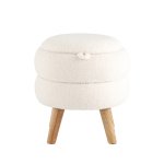 Пуф с ящиком Винни S тедди белый