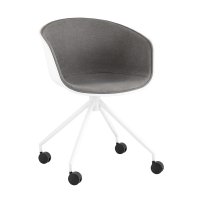 Кресло офисное LIBRA рогожка серый