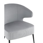 Кресло лаунж Royal Stripes велюр серый