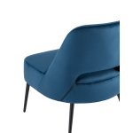 Кресло лаунж Бостон велюр синий