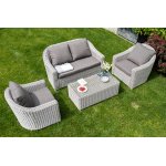 Кон Панна столик журнальный из искусственного ротанга, цвет бежевый