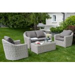 Кон Панна столик журнальный из искусственного ротанга, цвет бежевый