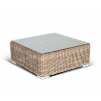 Лунго журнальный столик плетеный, цвет соломенный