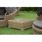 Лунго журнальный столик плетеный, цвет соломенный