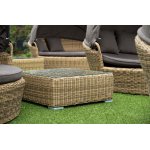 Лунго журнальный столик плетеный, цвет соломенный
