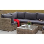 Лунго журнальный столик плетеный, цвет соломенный