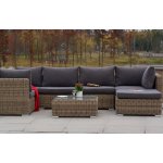 Лунго журнальный столик плетеный, цвет соломенный