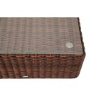 Лунго журнальный столик плетеный, цвет коричневый