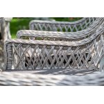 Латте плетеное кресло из искусственного ротанга, цвет бежевый