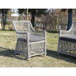 Латте плетеное кресло из искусственного ротанга, цвет бежевый