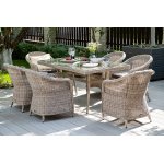 Равенна плетеное кресло из искусственного ротанга, цвет бежевый