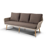 Прованс диван из искусственного ротанга трехместный, цвет бежевый