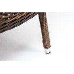 Алиса кресло плетеное, цвет коричневый с подушками