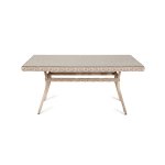 Латте плетеный стол из искусственного ротанга 160х90см, цвет бежевый