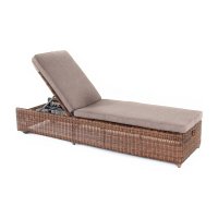 Рим шезлонг с подушкой, цвет коричневый
