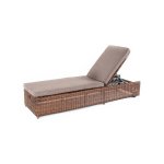 Рим шезлонг с подушкой, цвет коричневый