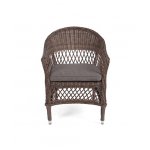 Сицилия плетеный стул из искусственного ротанга, цвет коричневый
