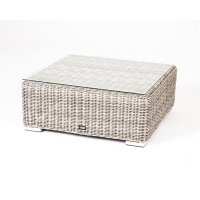 Лунго журнальный столик плетеный, цвет бежевый