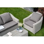 Кон Панна кресло из искусственного ротанга, цвет бежевый