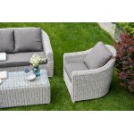 Кон Панна кресло из искусственного ротанга, цвет бежевый