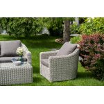 Кон Панна кресло из искусственного ротанга, цвет бежевый