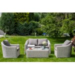 Кон Панна кресло из искусственного ротанга, цвет бежевый