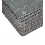 Капучино журнальный столик из искусственного ротанга, цвет графит