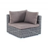 Лунго модуль диванный угловой с подушками, цвет графит