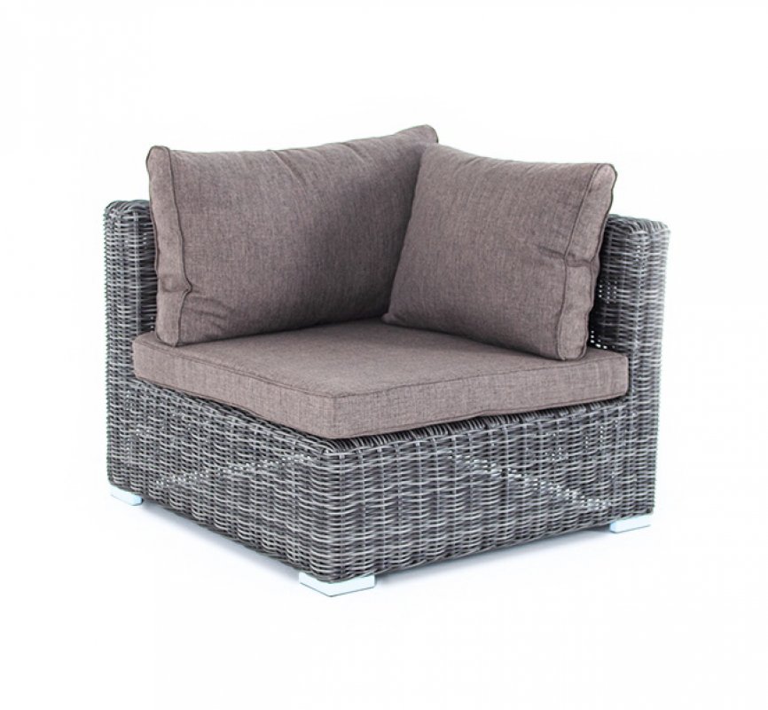 Лунго модуль диванный угловой с подушками, цвет графит