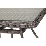 Айриш стол плетеный из искусственного ротанга, цвет графит