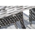 Айриш стол плетеный из искусственного ротанга, цвет графит