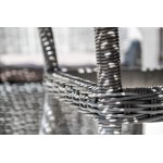 Айриш стол плетеный из искусственного ротанга, цвет графит