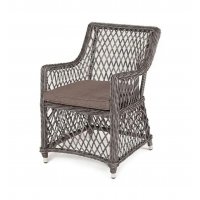 Латте плетеное кресло из искусственного ротанга, цвет графит