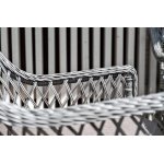 Латте плетеное кресло из искусственного ротанга, цвет графит