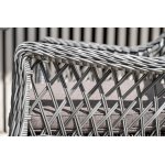 Латте плетеное кресло из искусственного ротанга, цвет графит