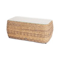 Кальяри журнальный столик из искусственного ротанга (гиацинт), цвет соломенный