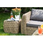 Кальяри кофейный столик из искусственного ротанга (гиацинт), цвет соломенный