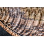 Эспрессо плетеный круглый стол, диаметр 150 см, цвет коричневый