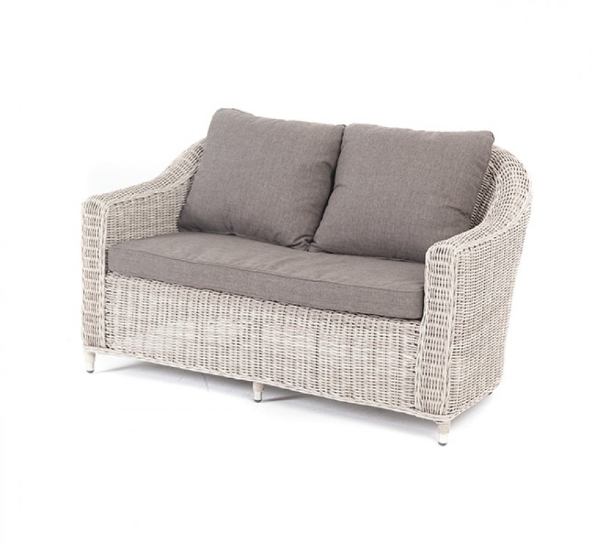 Кон Панна диван из искусственного ротанга двухместный, цвет бежевый