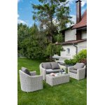 Кон Панна диван из искусственного ротанга двухместный, цвет бежевый