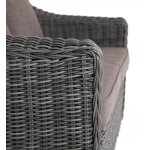 Кон Панна диван из искусственного ротанга двухместный, цвет графит