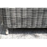 Кон Панна диван из искусственного ротанга двухместный, цвет графит