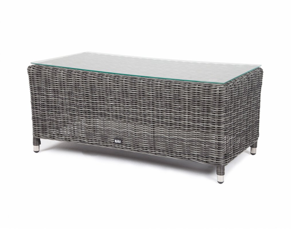 Кон Панна столик журнальный из искусственного ротанга, цвет графит