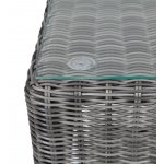 Кон Панна столик журнальный из искусственного ротанга, цвет графит