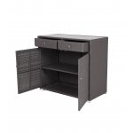 Мальта тумба плетеная из искусственного ротанга, цвет графит