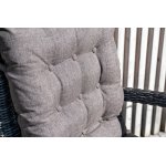 Толедо кресло плетеное с подушками, цвет графит